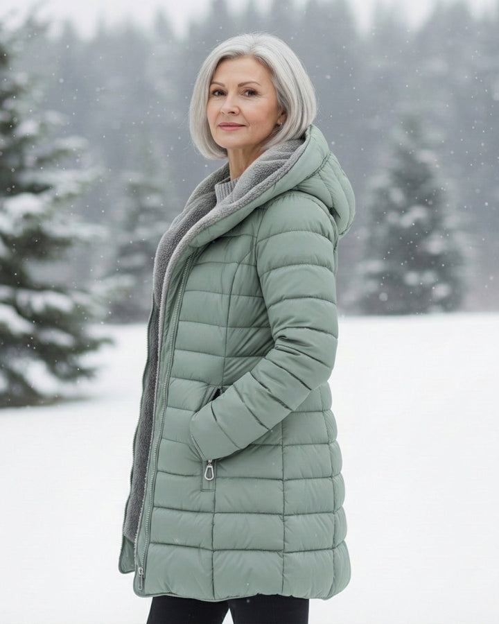 Claire | Cappotto puffer foderato in pile