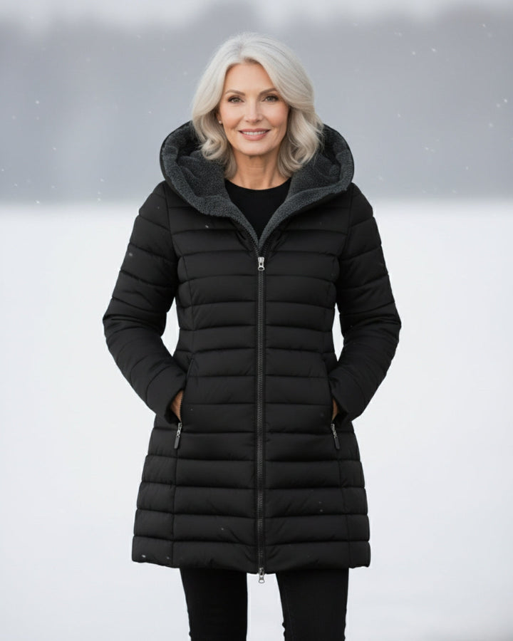 Claire | Cappotto puffer foderato in pile