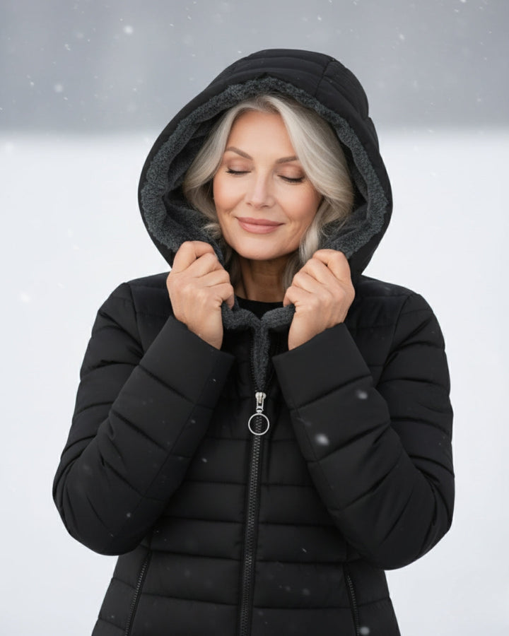 Claire | Cappotto puffer foderato in pile