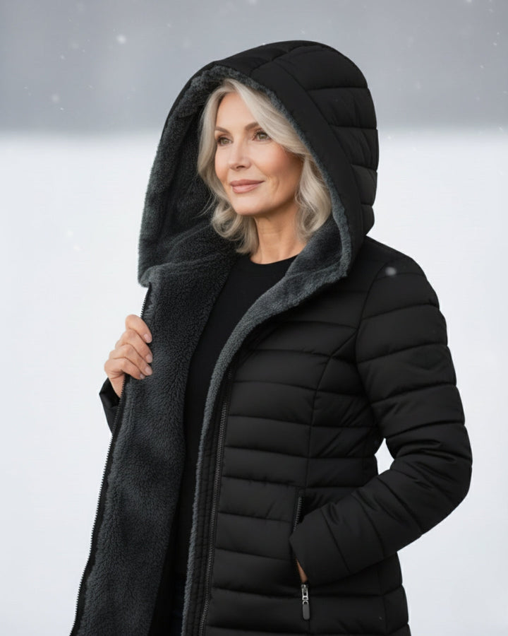 Claire | Cappotto puffer foderato in pile