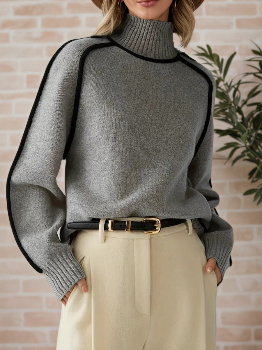 Donna | Maglione Elegante a Collo Alto