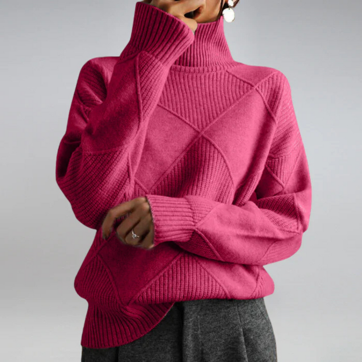 Lauren | Maglione di Cashmere Lussuoso con Collo Alto