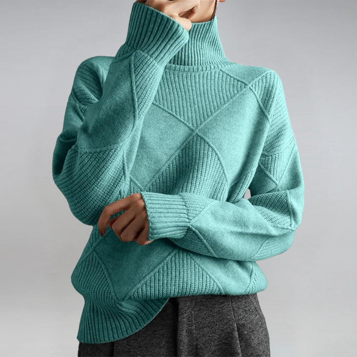 Lauren | Maglione di Cashmere Lussuoso con Collo Alto