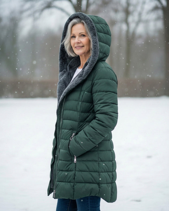 Claire | Cappotto puffer foderato in pile