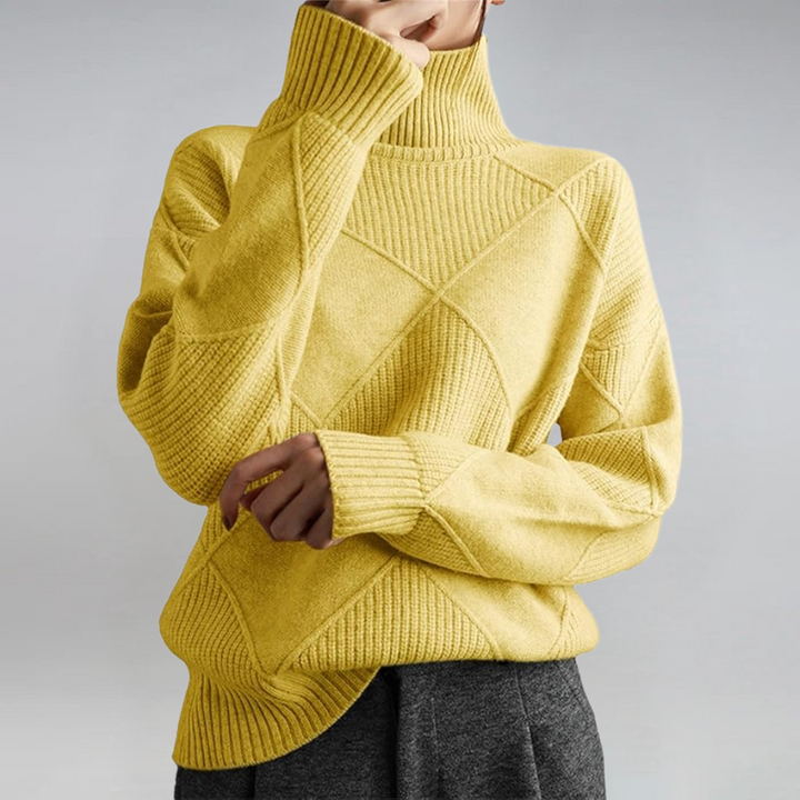 Lauren | Maglione di Cashmere Lussuoso con Collo Alto