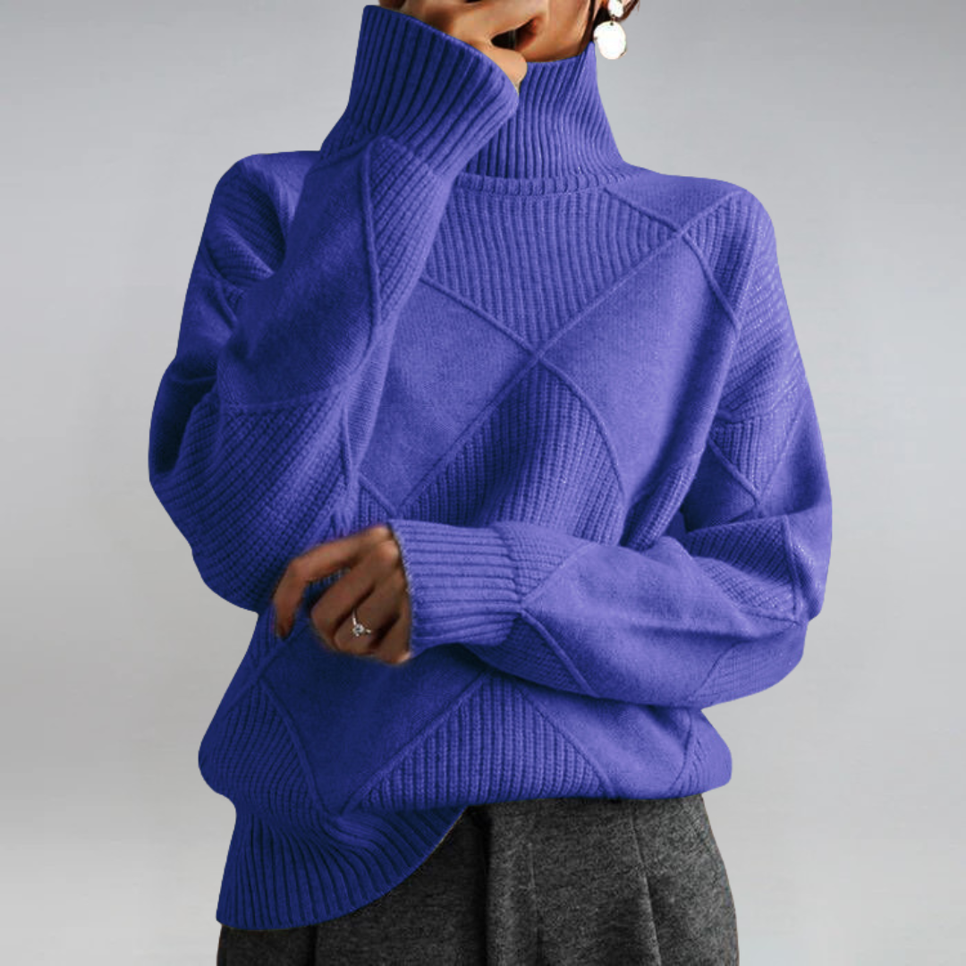 Lauren | Maglione di Cashmere Lussuoso con Collo Alto