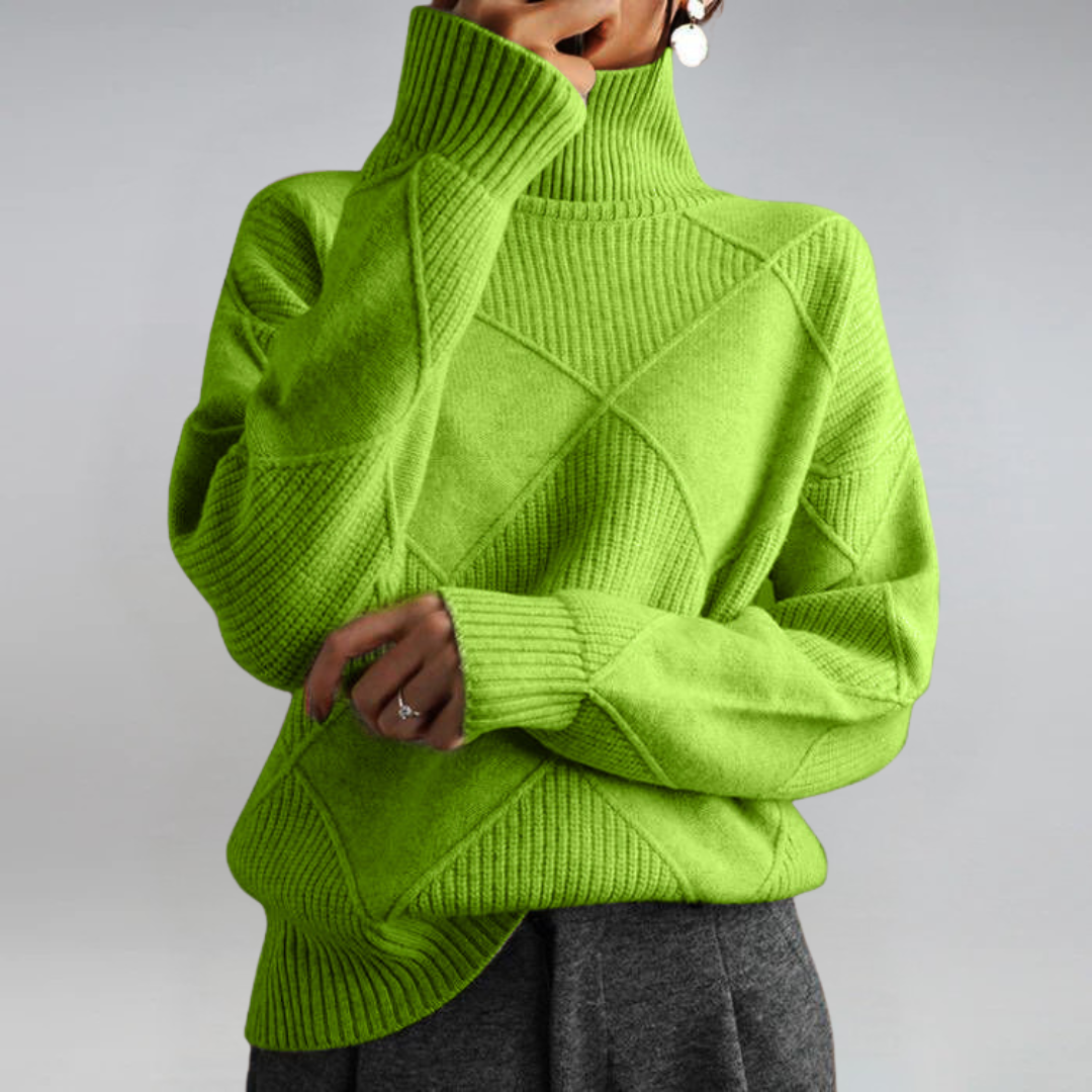 Lauren | Maglione di Cashmere Lussuoso con Collo Alto