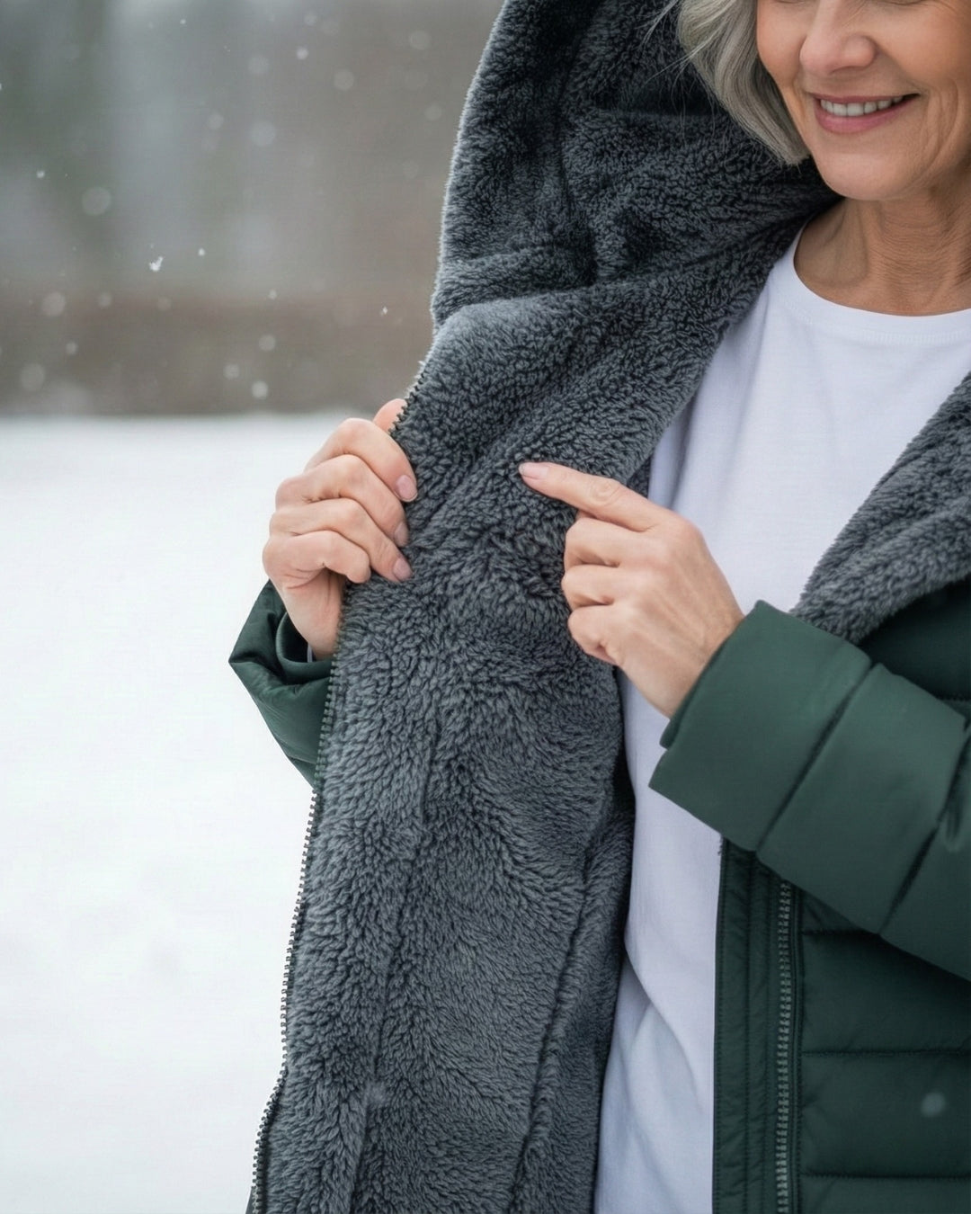 Claire | Cappotto puffer foderato in pile