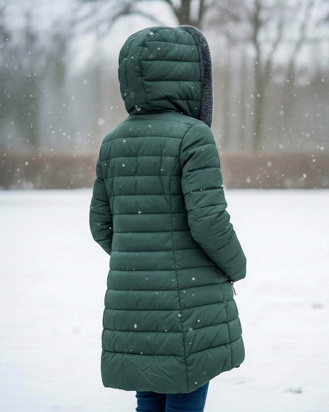 Claire | Cappotto puffer foderato in pile