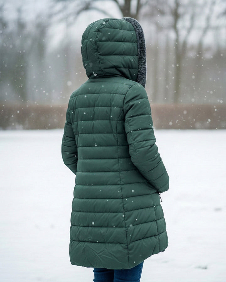 Claire | Cappotto puffer foderato in pile