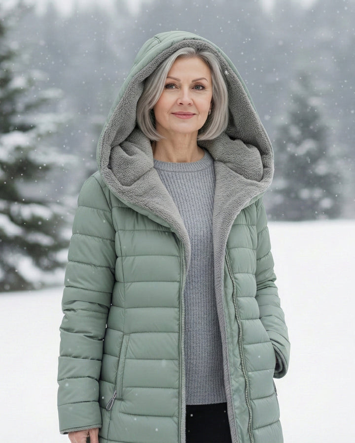 Claire | Cappotto puffer foderato in pile