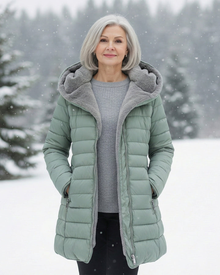 Claire | Cappotto puffer foderato in pile