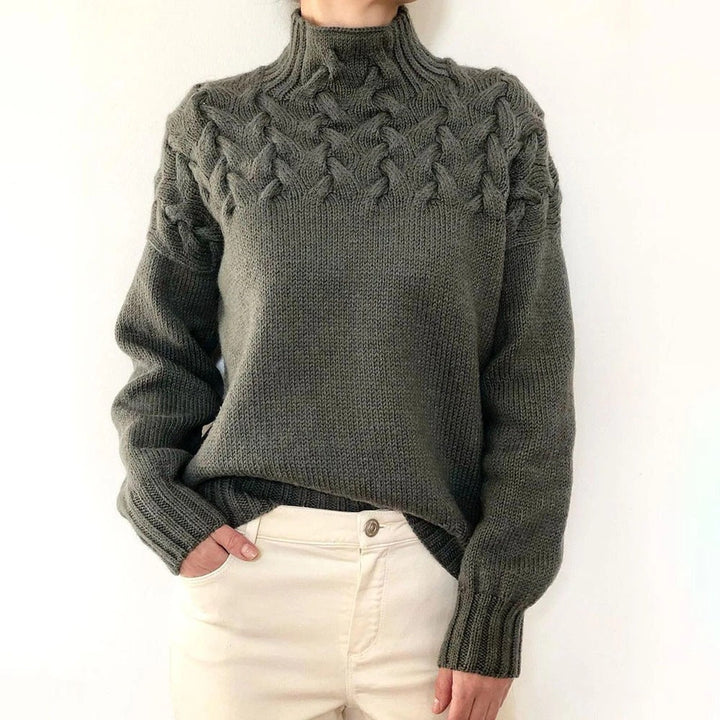 Helena | Maglione a Collo Alto Caldo