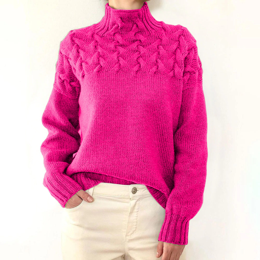 Helena | Maglione a Collo Alto Caldo