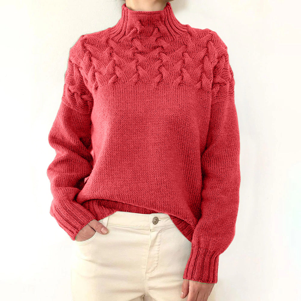 Helena | Maglione a Collo Alto Caldo