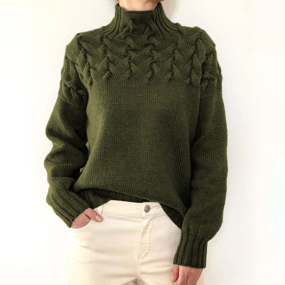 Helena | Maglione a Collo Alto Caldo