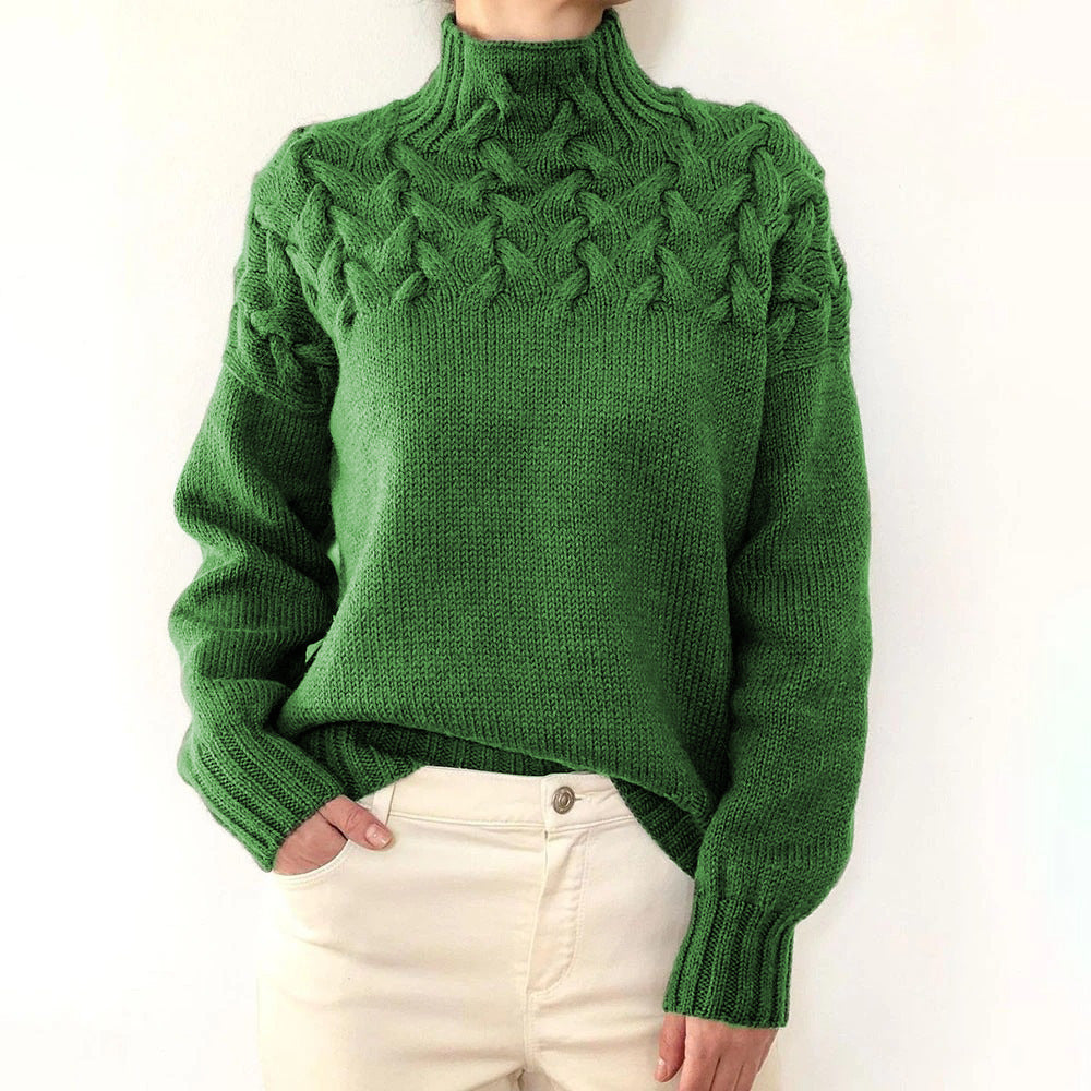 Helena | Maglione a Collo Alto Caldo