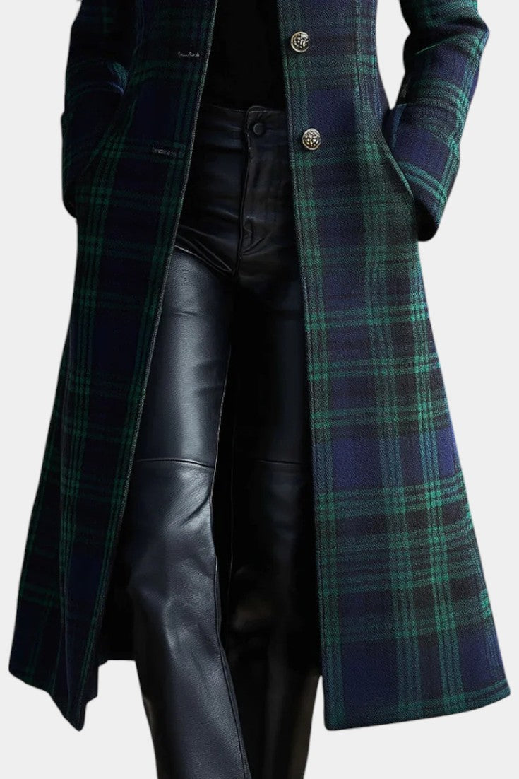 Audrey™ | Cappotto elegante a quadri senza tempo