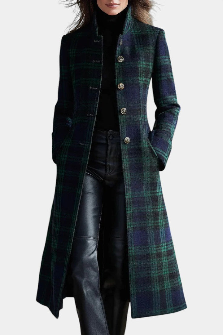 Audrey™ | Cappotto elegante a quadri senza tempo