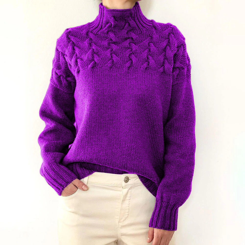 Helena | Maglione a Collo Alto Caldo