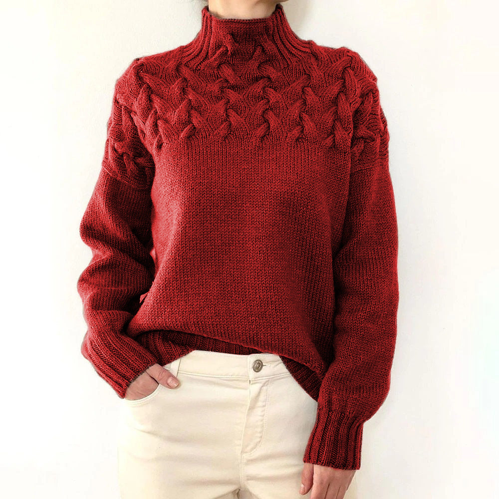 Helena | Maglione a Collo Alto Caldo