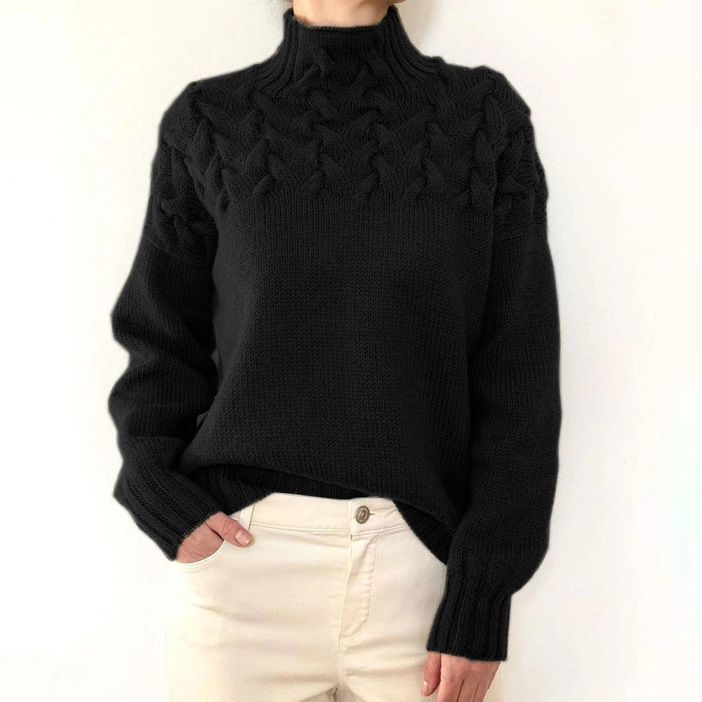 Helena | Maglione a Collo Alto Caldo